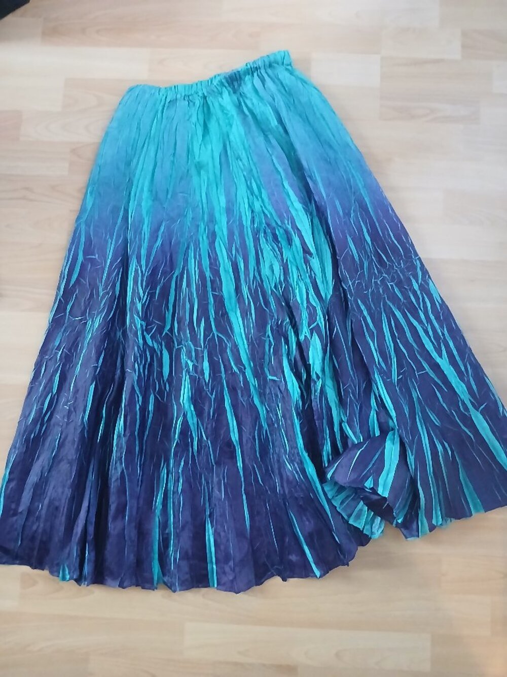 Teal and Purple Maxi Skirt